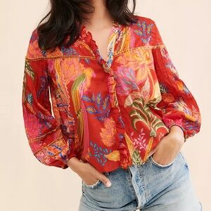 FARM Rio Mystic Bush Buttoned Blouse
